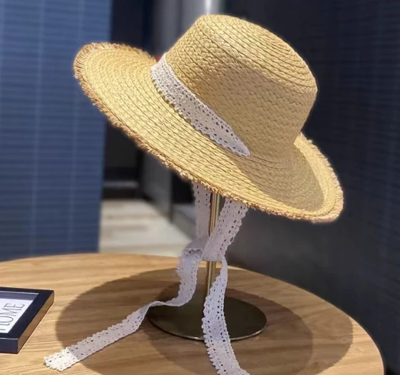 Sombrero de paja tejido para el sol para las vacaciones de verano