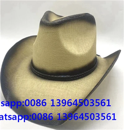 Sombrero de paja vintage de estilo alero grande