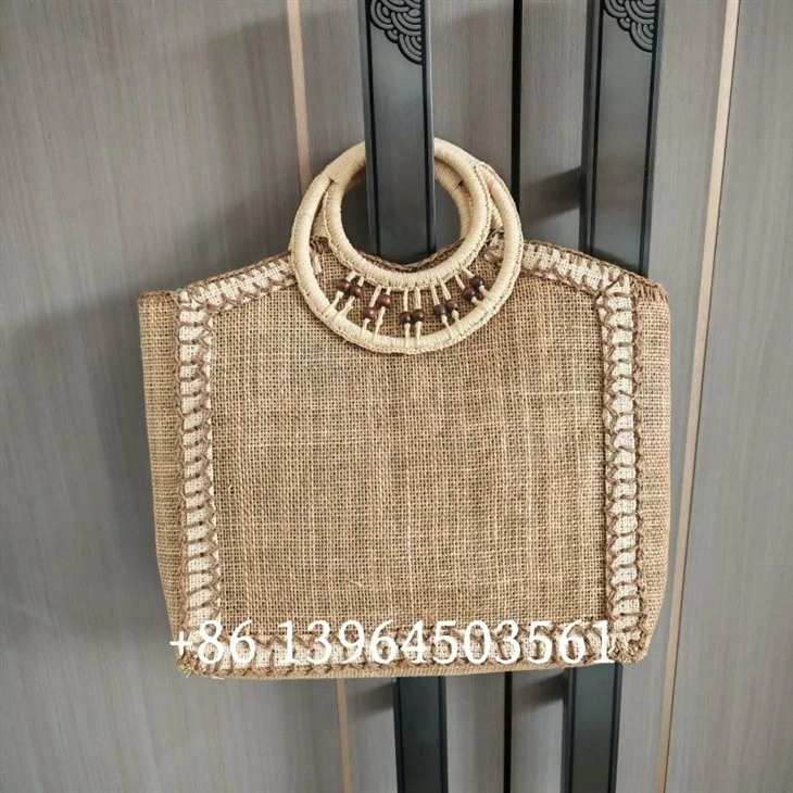 Bamboo maneja bolsas de playa para mujeres