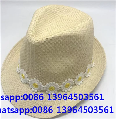 Sombrero Fedora Con Pequeña Flor