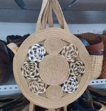Bolso de hombro para mujeres de forma redonda