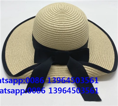 Sombrero plegable de paja