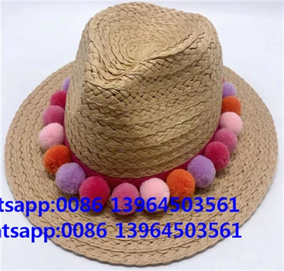 Accesorios de tela para mujeres sombrero de niña hecha a mano