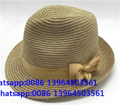 Sombrero elegante para el sol con aleros pequeños para mujer