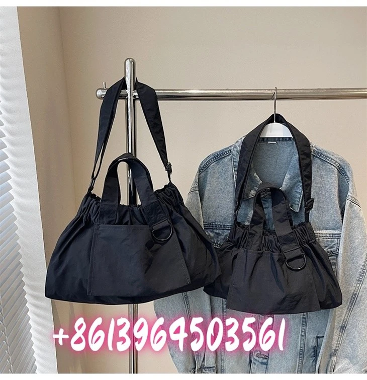 Bolsos de hombro de nylon de correa larga