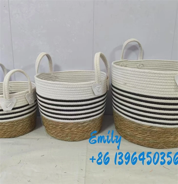 Cestas de contenedores decorativos naturales