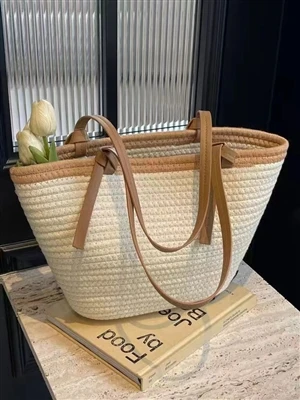 Bolsos de paja de verano para mujer