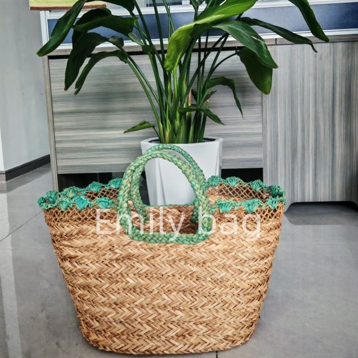Bolsas de paja de naturaleza real