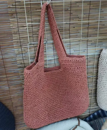 Bolso de hombro casual ligero rosa para mujer