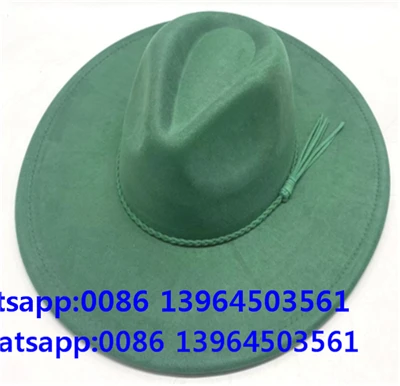 Sombrero Fedora de color verde elegante con protección solar