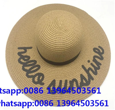 Sombrero de fiesta con ala grande y bordado para mujer