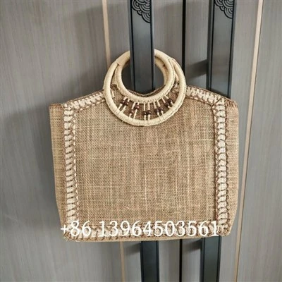 Bamboo maneja bolsas de playa para mujeres