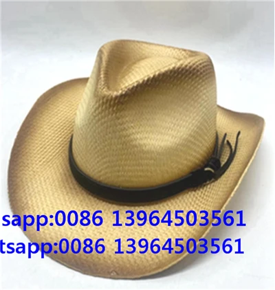 Sombrero Fedora de papel liso con pintura en aerosol marrón