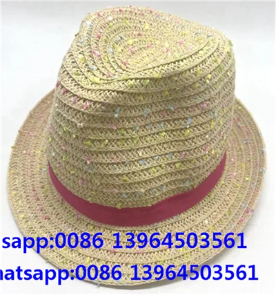 Colorido papel de paja sombrero de sol