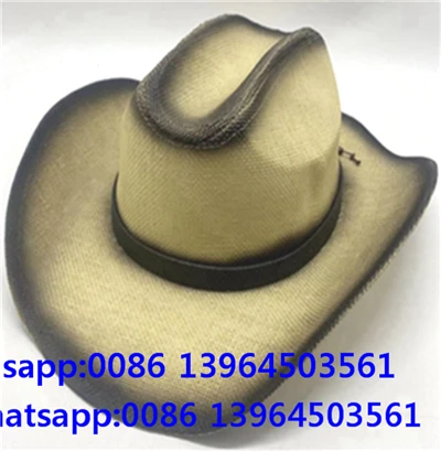 Sombrero de vaquero vintage desgastado para hombre