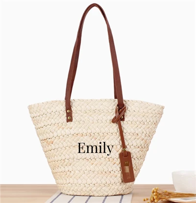 Bolsas de mujeres de cola de maíz natural para mujeres