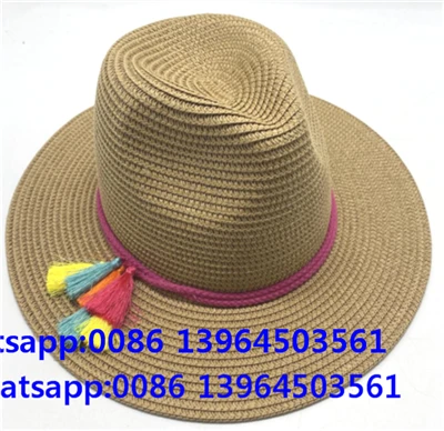 Sombrero de paja de vaqueros de jazz de verano