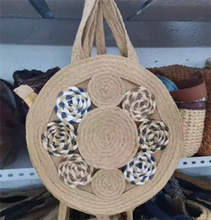 Bolso de hombro para mujeres de forma redonda