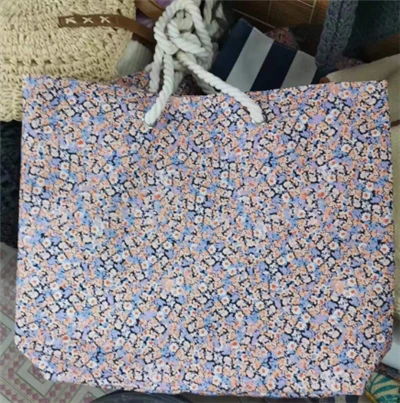 Patrón de flores Big Beach Tote Mujeres Bolsas