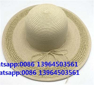 Sombrero de mujer con banda de nudo elegante para playa