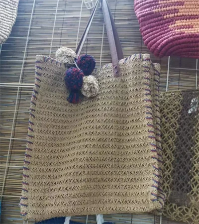 Bolso Tote De Verano De Dama De Ganchillo De Papel