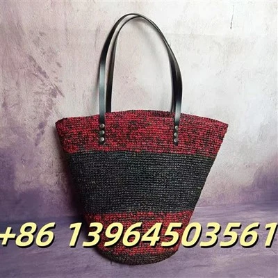 Bolsa de verano de la playa de hombro de raffia