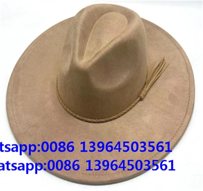 Sombrero de vaquero occidental de gamuza vegana