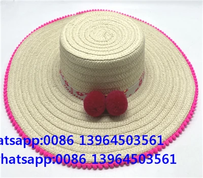 Sombrero de fiesta para playa de niña de color blanco