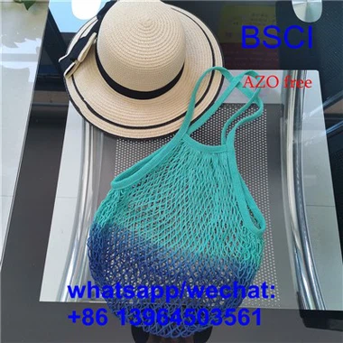 Bolsas de cuerda de compras de red de algodón