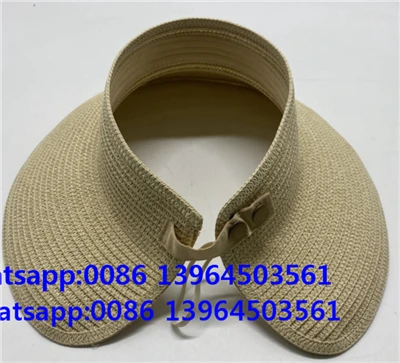 Ajustador con botón de sombrero de visera plegable para mujeres