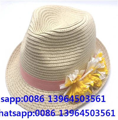 Gorro transpirable para niña y niño hecho a mano con flores