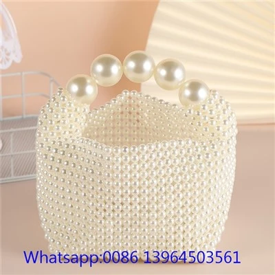 Bolso de noche con perlas para mujer
