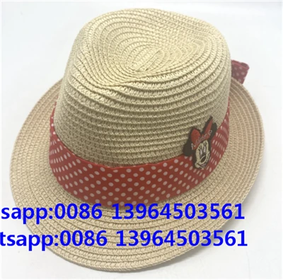 Accesorios de tela de paja para bebé, sombrero para niño