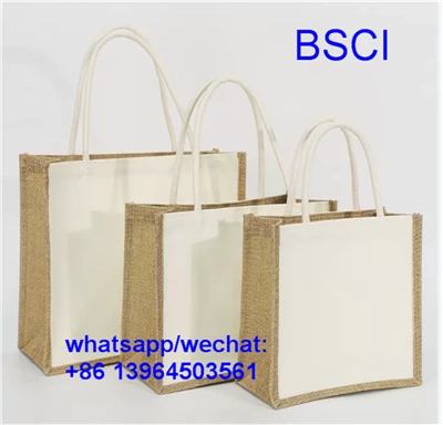 Bolso de lona natural