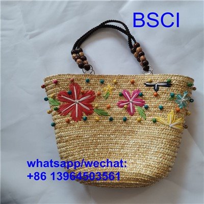 Bolso de playa natural hecho a mano