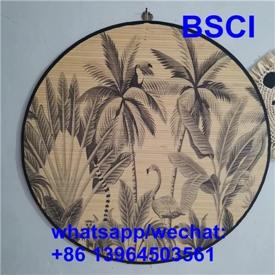 Arte de pared de paja natural