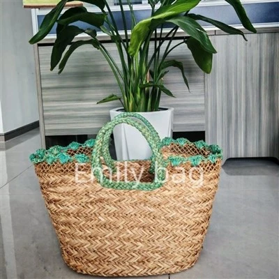 Bolsas de paja de naturaleza real