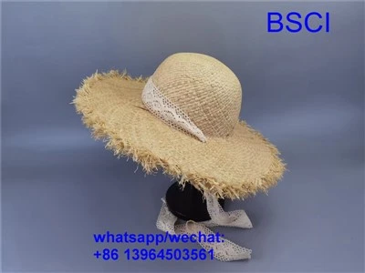 Sombrero de playa de papel de paja