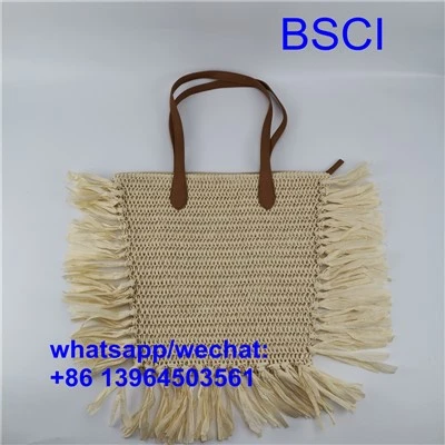 Bolsas de playa de paja de verano